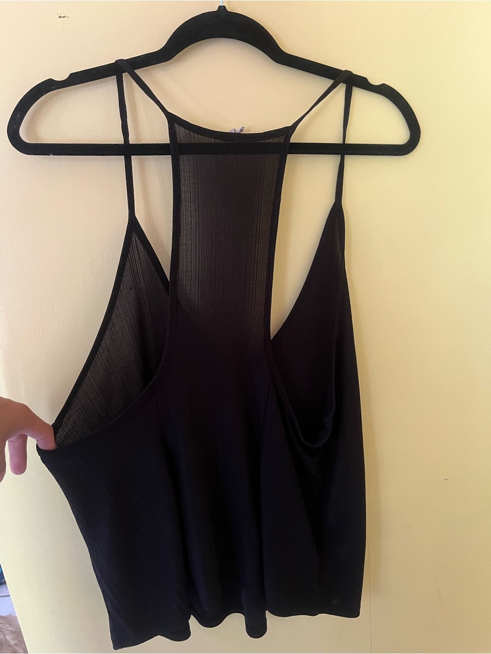 Intimately Free People Black & Blue Ribbed V-Neck Tank Top bundle - Picture 2 of 4